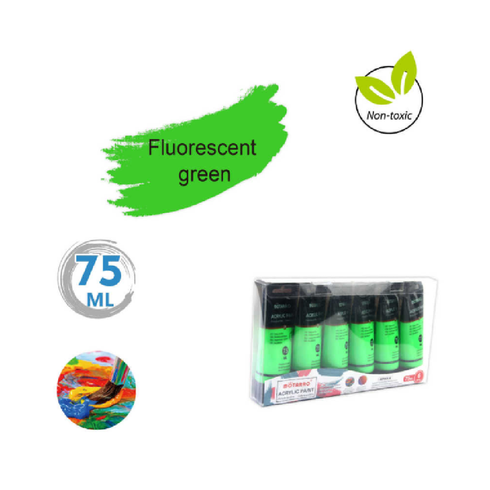 Acrylic Paint Fluorescent Green 75ml
