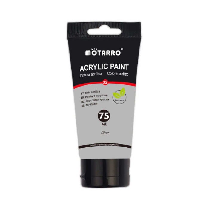 Acrylic Paint Silver 75ml