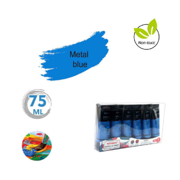 Acrylic Paint Metal Blue 75ml