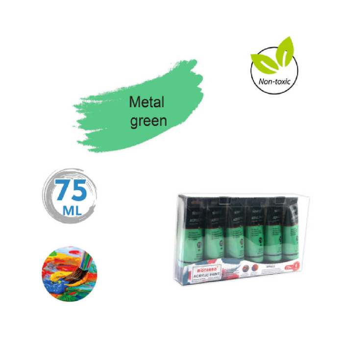 Acrylic Paint Metal Green 75ml