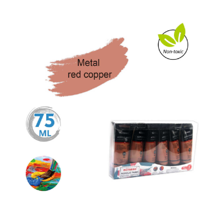 Acrylic Paint Metal Red Copper 75ml