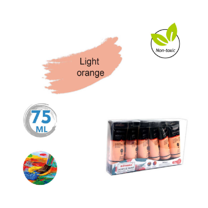 Acrylic Paint Light Orange 75ml