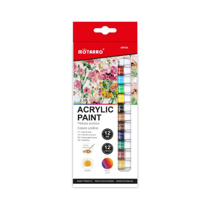 Acrylic Paint Set 12ml 12pcs