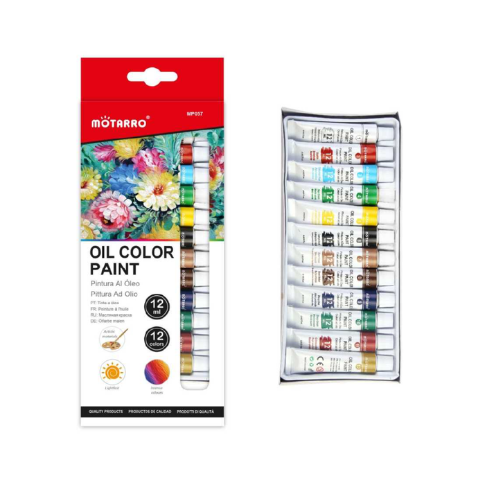 Set of 12 Oil Color Paint 12ml