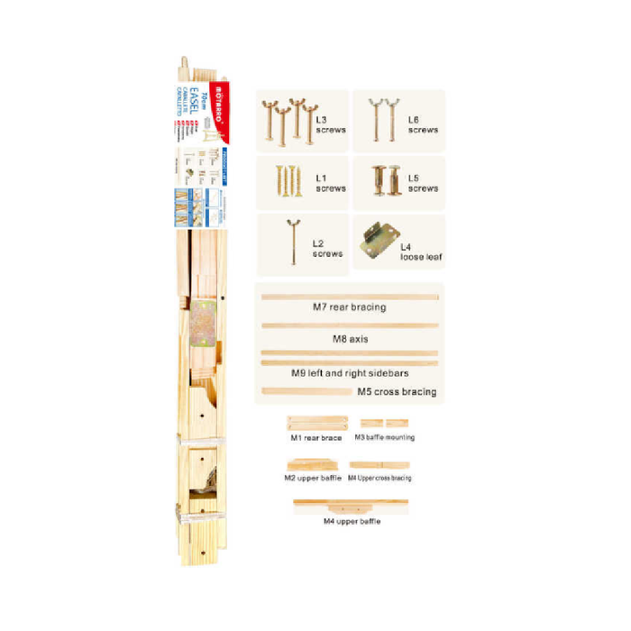 Wooden Easel Stand 70cm