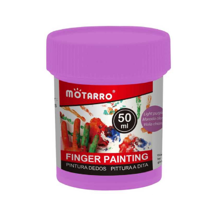 Washable Fingerpaint 50ml 6pcs Purple