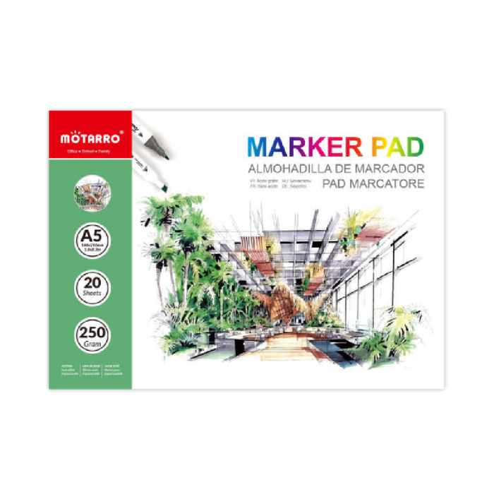 A5 Marker Paper Pad 250g 20sheets