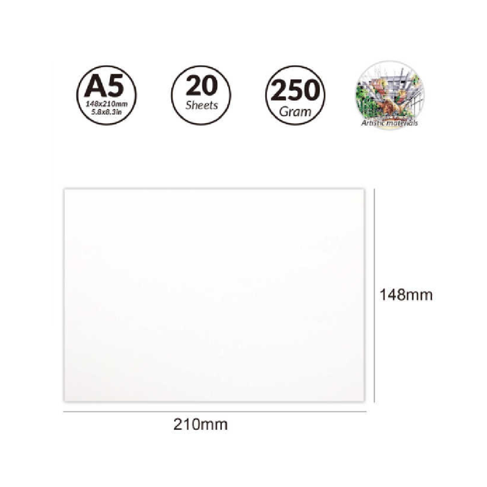 A5 Marker Paper Pad 250g 20sheets
