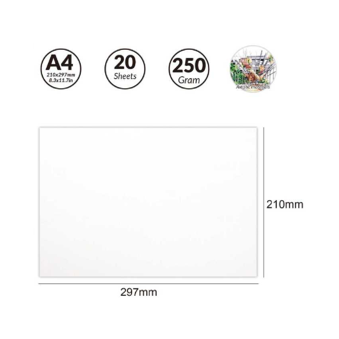 A4 Marker Paper Pad 250g 20sheets