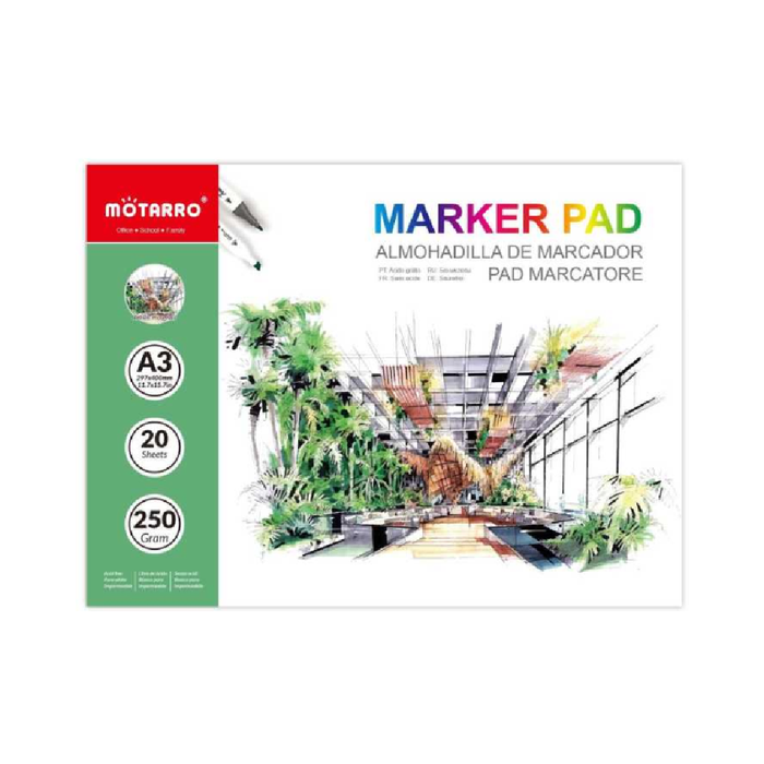 A3 Marker Paper Pad 250g 20sheets