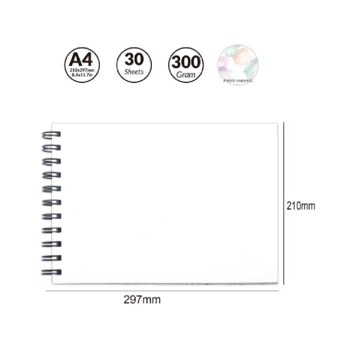 A4 Watercolor Paper Pad 300g 30sheets