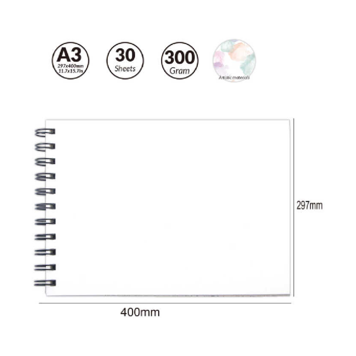 A3 Watercolor Paper Pad 300g 30sheets