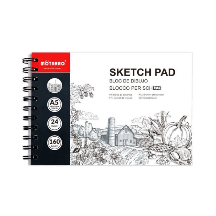 A5 Sketch Pad 210x14824sheets 160g