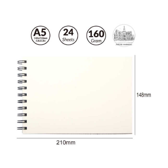 A5 Sketch Pad 210x14824sheets 160g
