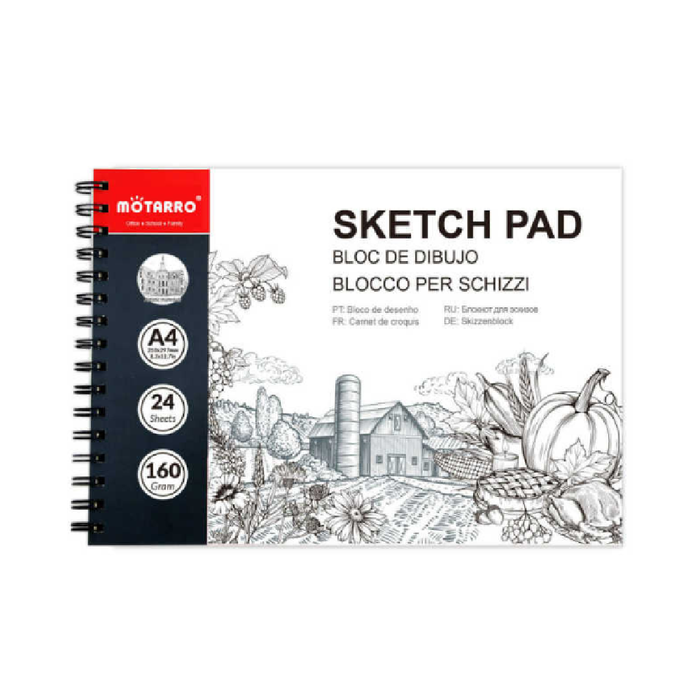 A4 Sketch Pad 210x29724sheets 160g