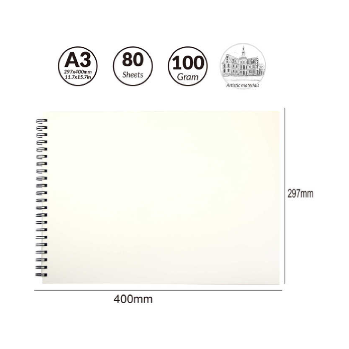 A3 Sketch Pad 400x297 100g 80sheets