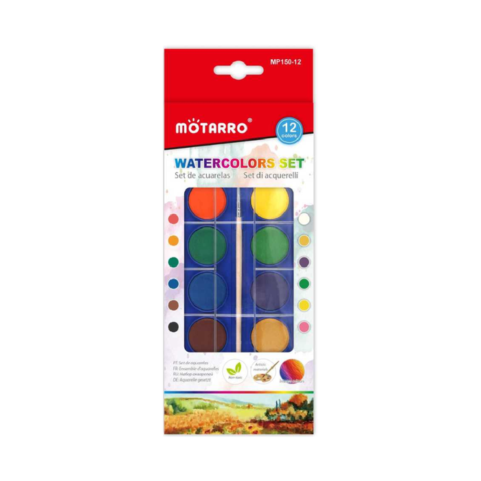 Watercolor Cake Set of 12