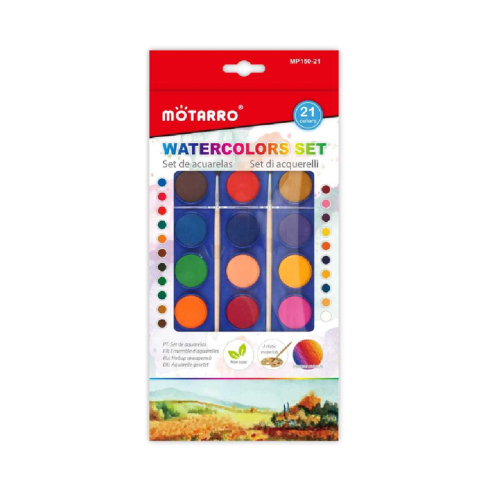 Watercolor Cake Set of 21