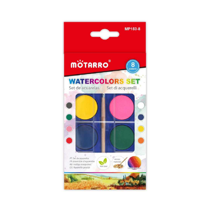 Watercolor Cake Set of 8