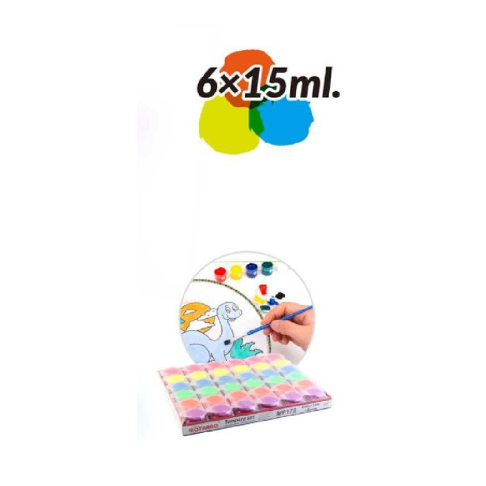 Tempera Set of 6 15ml