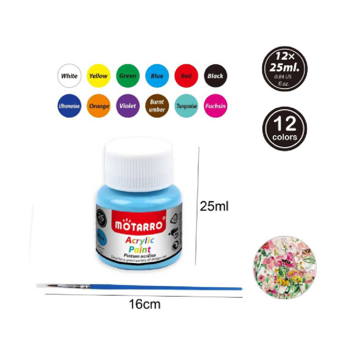 Acrylic Paint 12pcs × 25ml