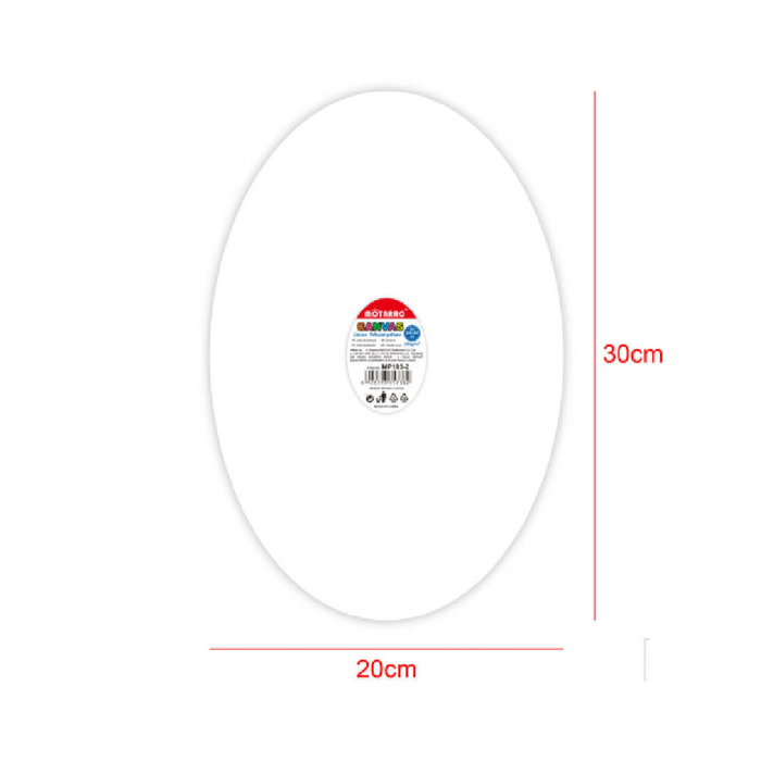 280g 1.6cm Canvas Oval 20 × 30cm