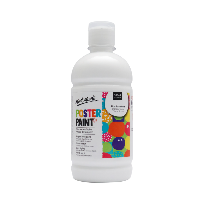 Poster Paint 500ml - Titanium White