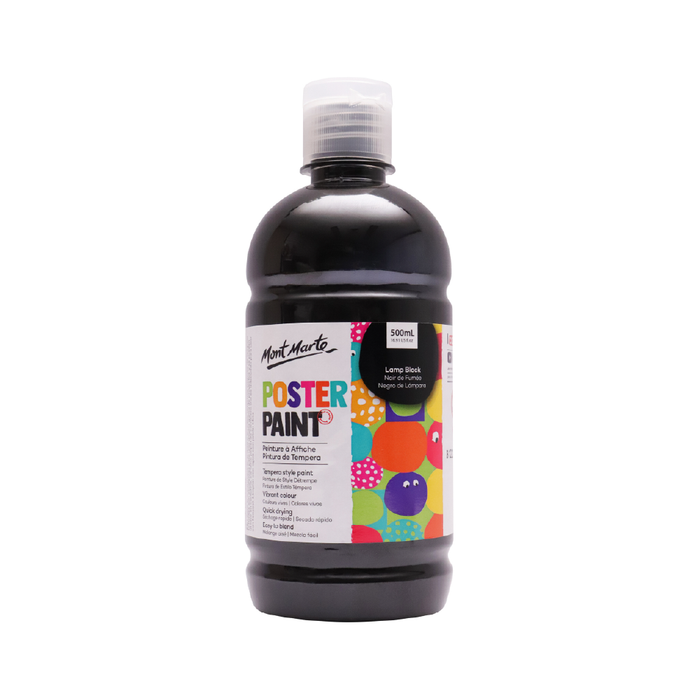 Poster Paint 500ml - Lamp Black