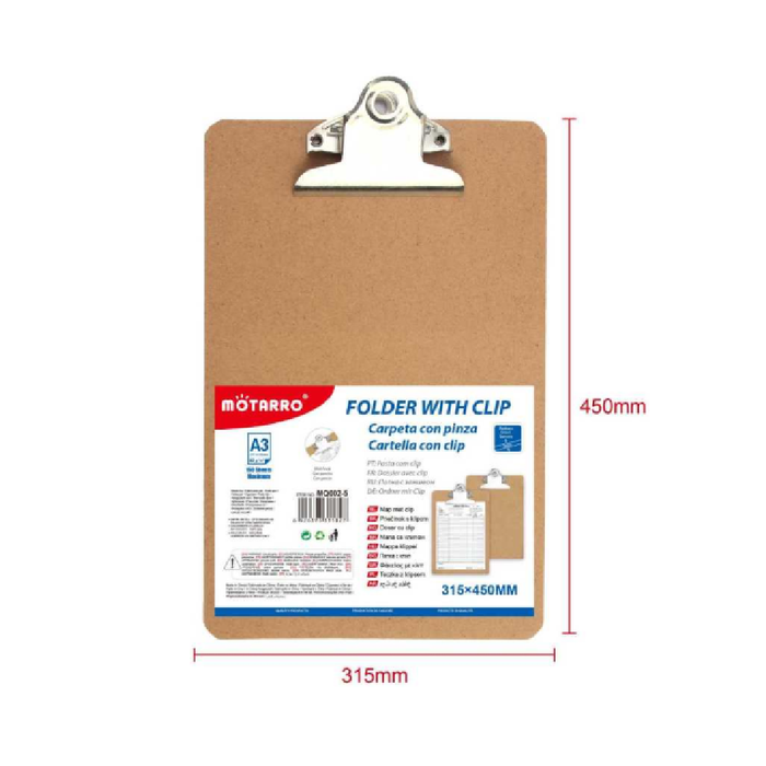 A3 MDF Clipboard