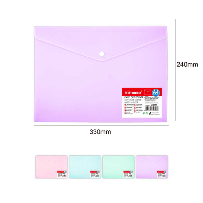 A4 Button Envelope Folder