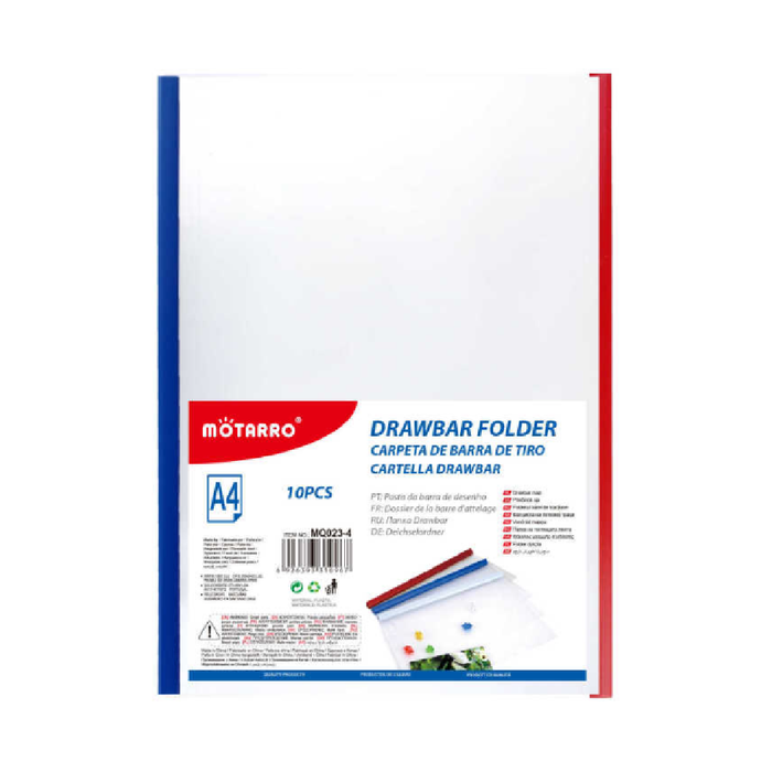 A4 Clamp File Assorted 10pcs