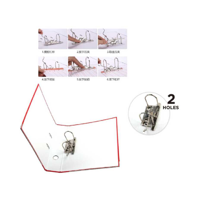 Lever Arch 2-Ring Binder Red