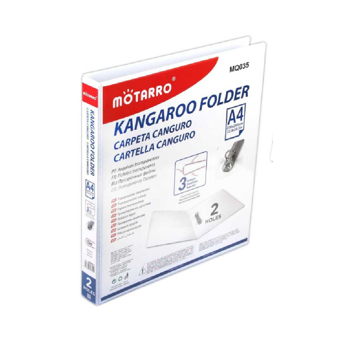 A4 2D-Ring Insert Binder 1 in White