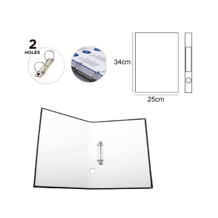 A4 2D-Ring Insert Binder Black