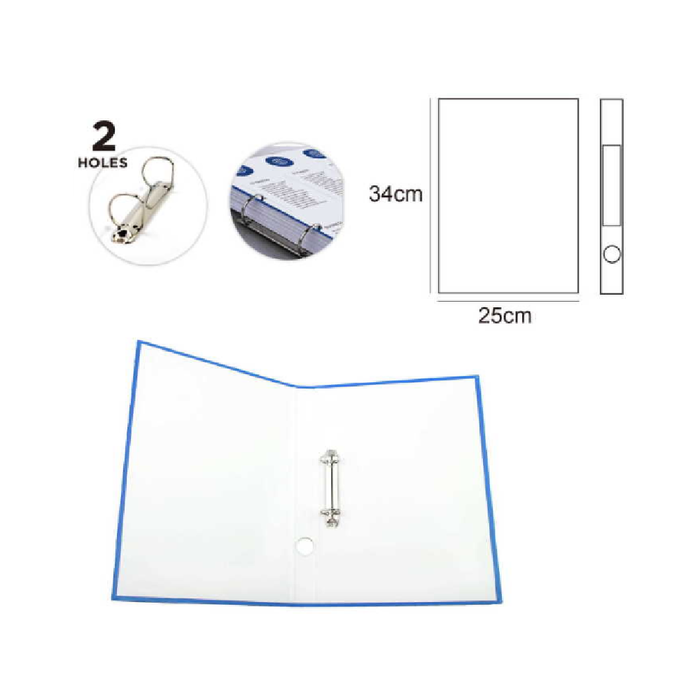 A4 2D-Ring Insert Binder Blue