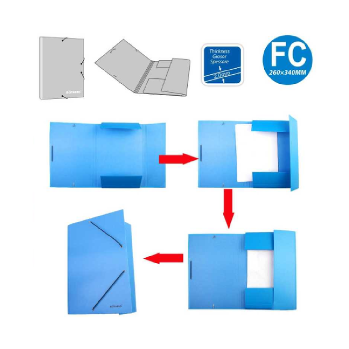 FC Document Box Elastic 260 × 340Blue