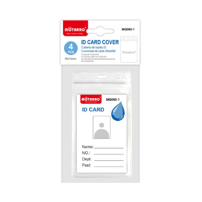 Waterproof ID Card Cover 70 × 110 4pcs