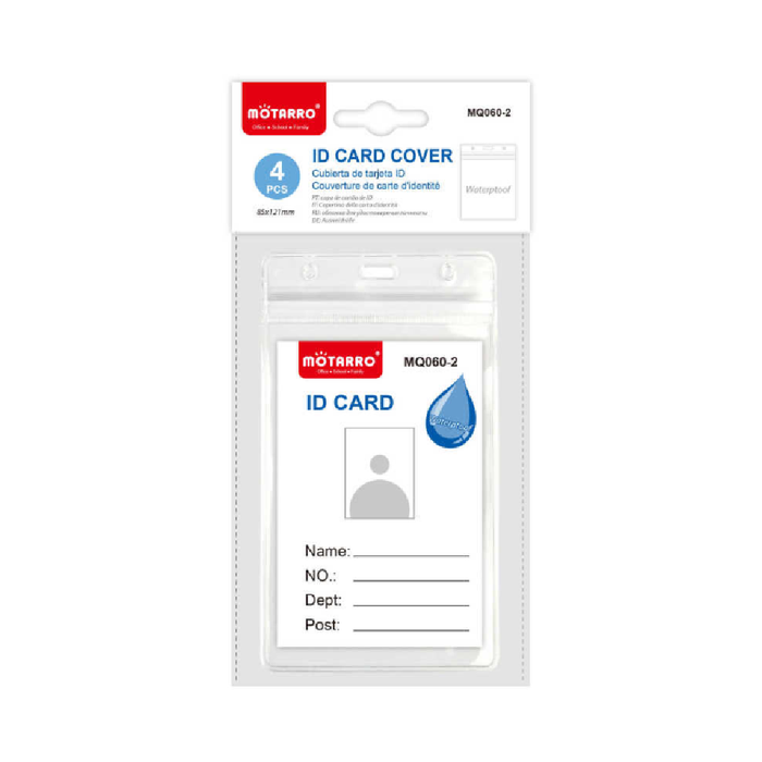 Waterproof ID Card Cover 85 × 121 4pcs