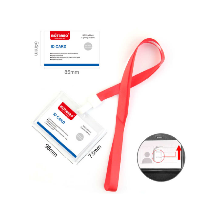 ID Card Holder with Lanyard 54 × 85