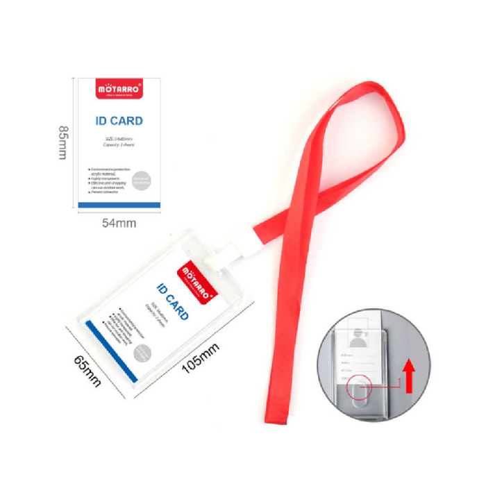 ID Card Holder with Lanyard 85 × 54