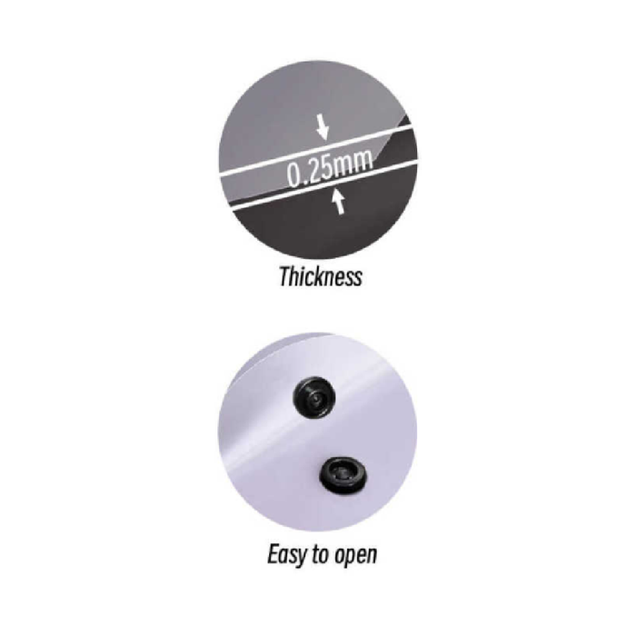 A5 Document Wallet Assorted Clear Colors