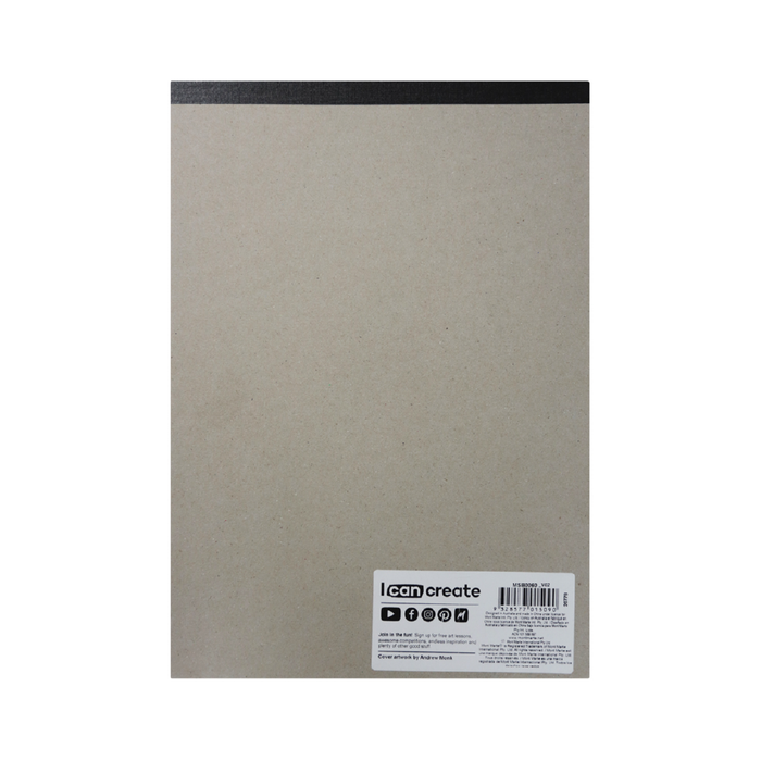 Black Paper Sketch Pad A4 140gsm 25 Sheets