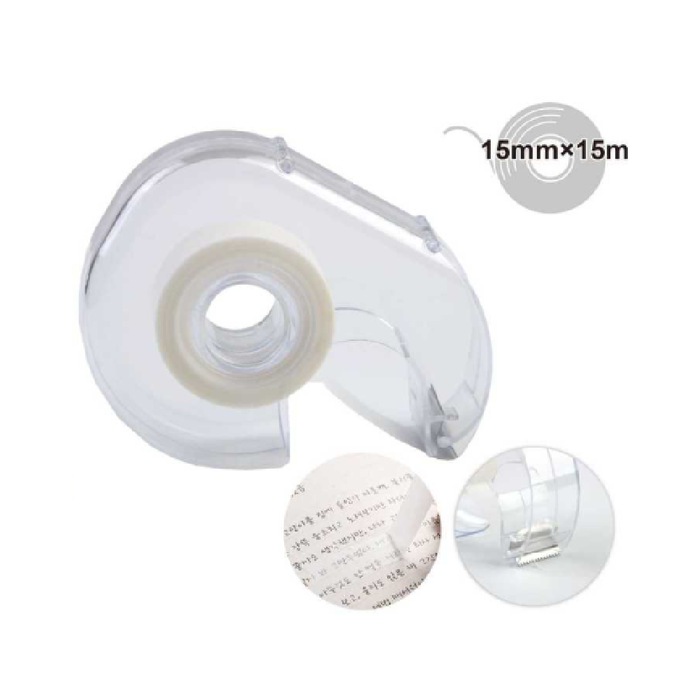 Invisible Adhesive Tape & Dispenser 15× 15m 2pcs
