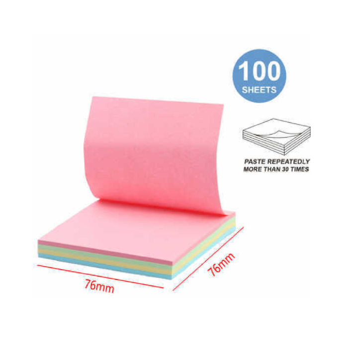 Sticky Notes 76 × 76100pcs 4 Color Mixed