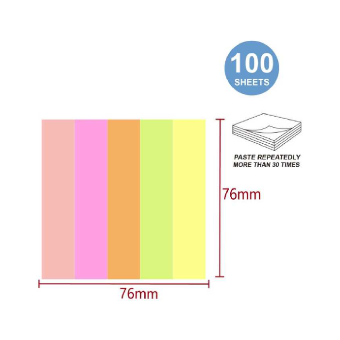 5 in One Sticky Notes 76 × 76100pcs