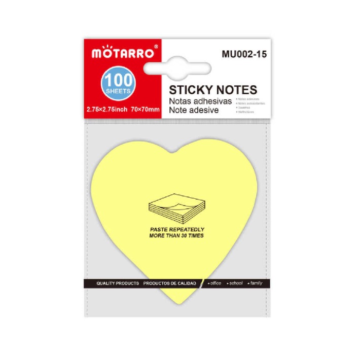 Sticky Notes Heart 70 × 70100pcs