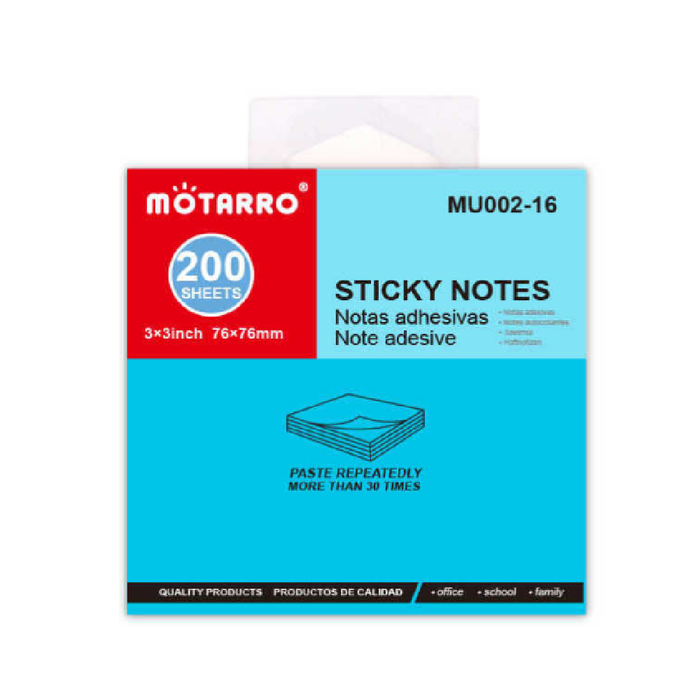 Sticky Notes 76 × 76200pcs 5 Fluoro Color Mixed