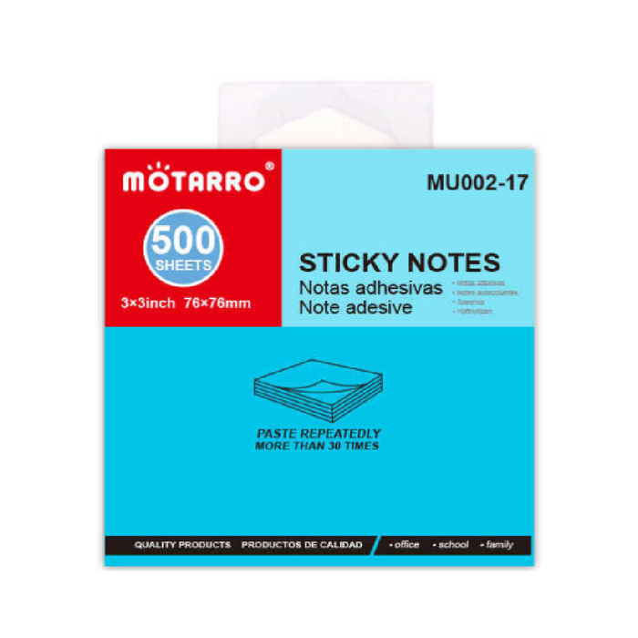 Sticky Notes 76 × 76500pcs 5 Fluoro Color Mixed