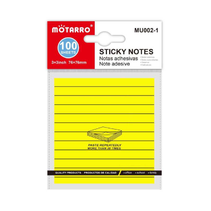 Lined Sticky Notes 76 × 76100pcs