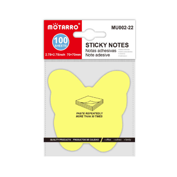 Sticky Notes Butterfly 70 × 70100pcs